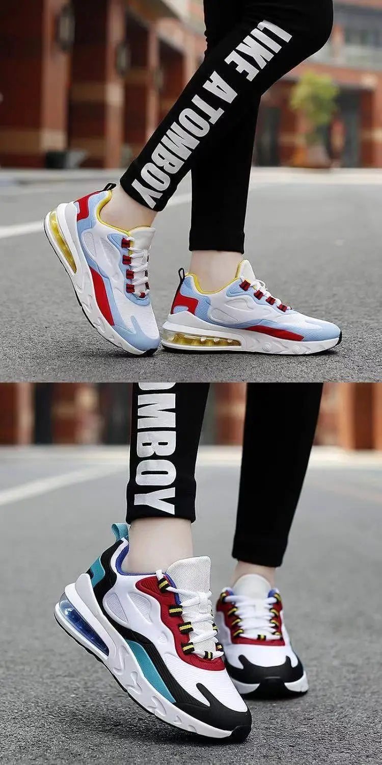 Unisex Large Size Sports Shoes Breathable Comfortable Spring Autumn Fashionable Casual Mesh Air Cushioning Low Top Sneakers