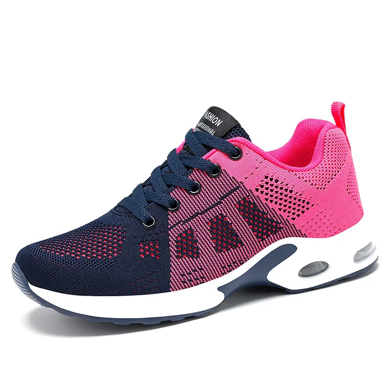 Mesh Women Running Shoes Breathable Casual Shoes Outdoor Light Weight Pink Tenis Sports Shoes Casual Walking Sneakers for Wamen