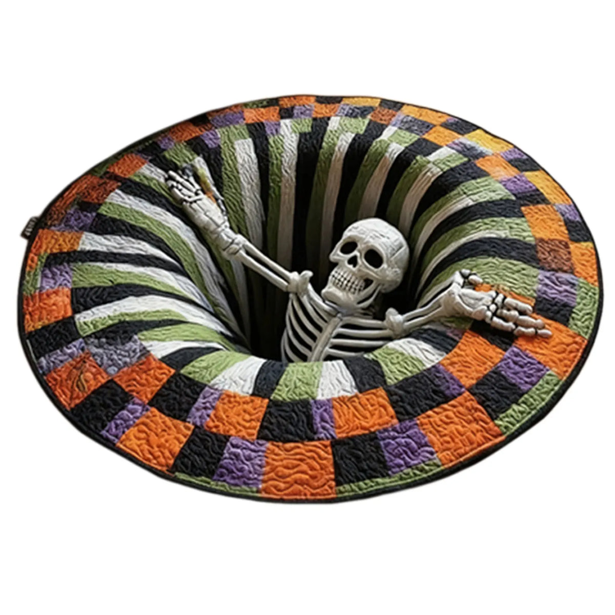 For Halloween Rug Optical-Illusion Rug Carpet Entrance Door Mat Home Decor Living Room Non-Slip Felt Carpet Halloween Present