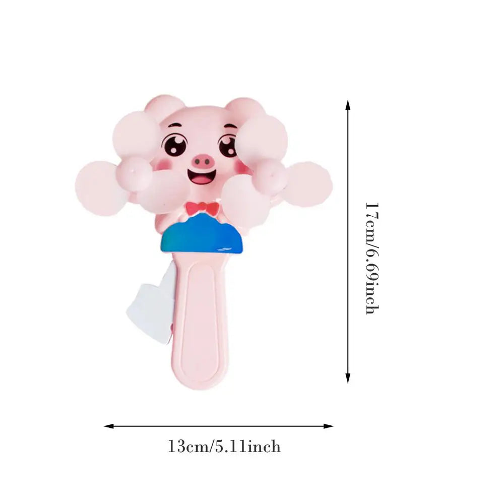 Manual Press Cooling Fans Cartoon Double Fan Leaf Handheld Mini Cooling Fan For Children Cute Summer Kids Fans Party Favors For