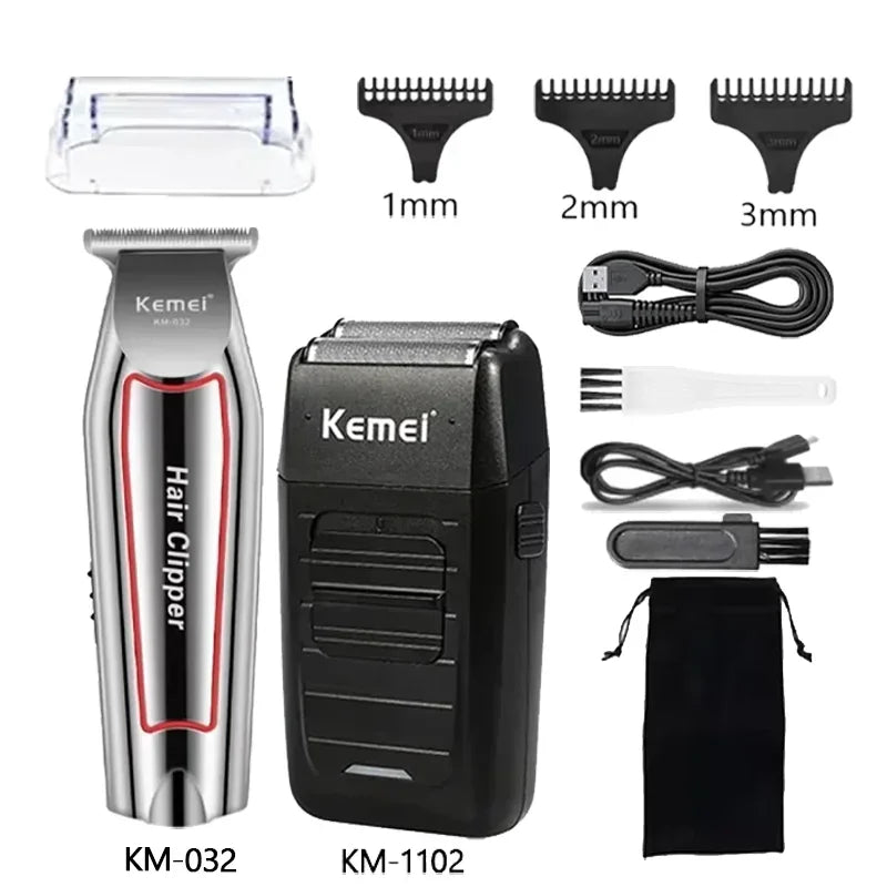 Kemei Electric Hair Clipper KM-2299 KM-032 KM-1102 Men's Electric Hair Trimmer Machine Professional Hair Cutting Machine for Men