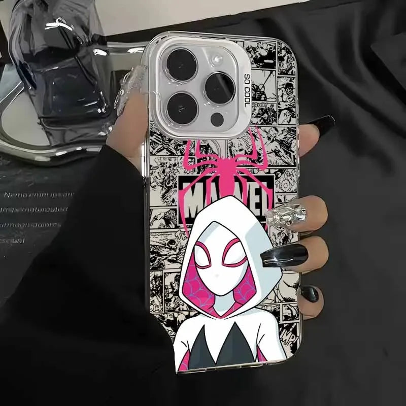Cute S-Spiders Mens Phone Case For iPhone 17 17e 16e 16 15 14 13 12 11 mini ProMax X XR XSMAX 8 7 Air Plus Anti Fall Matte Cover