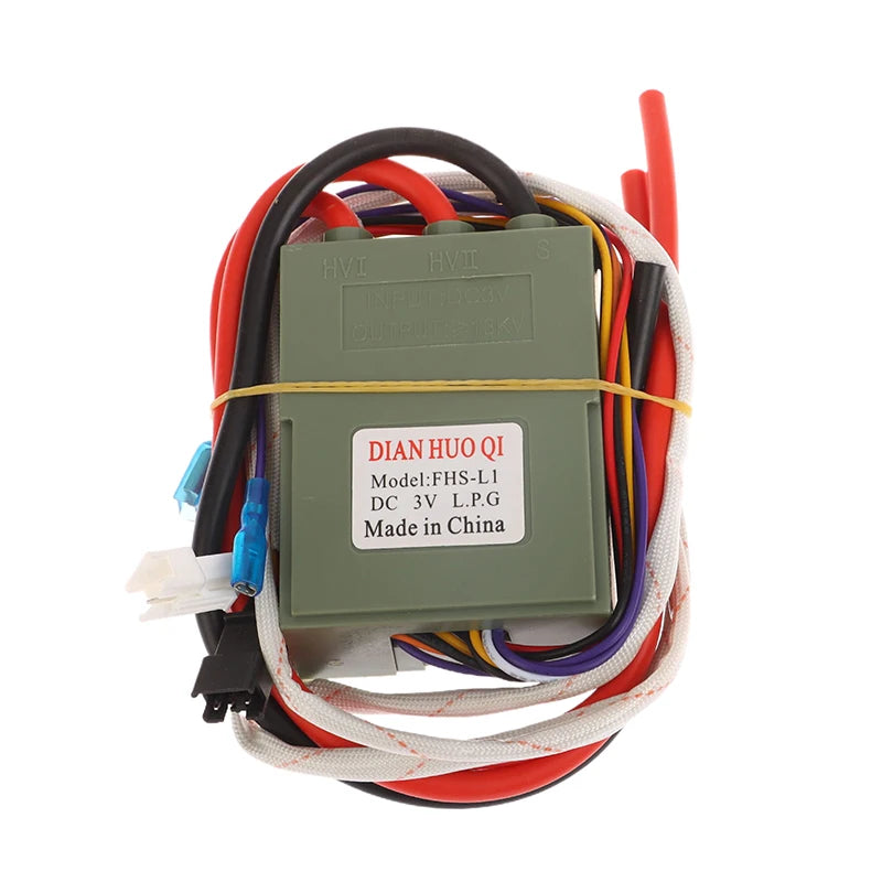 1Pc DC 3V Gas Stove Double Ignition With Temperature Control And Display Pulse Igniter 12 Wires For  Gas Water Heater.