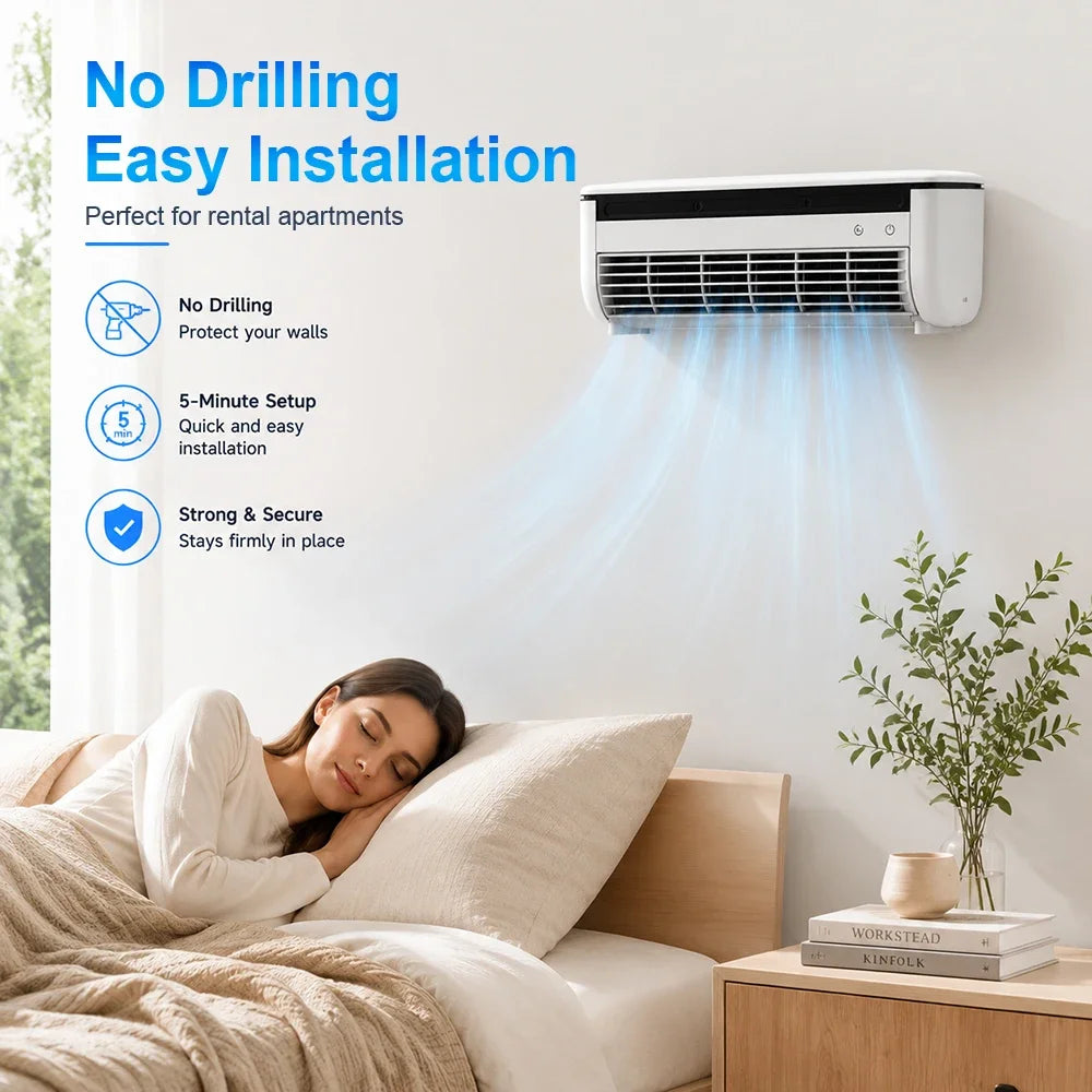 SIAHO Rechargeable Cooling Wall Fan Remote Control Large Wind Table Standing Air Circulator Household Kitchen Fan