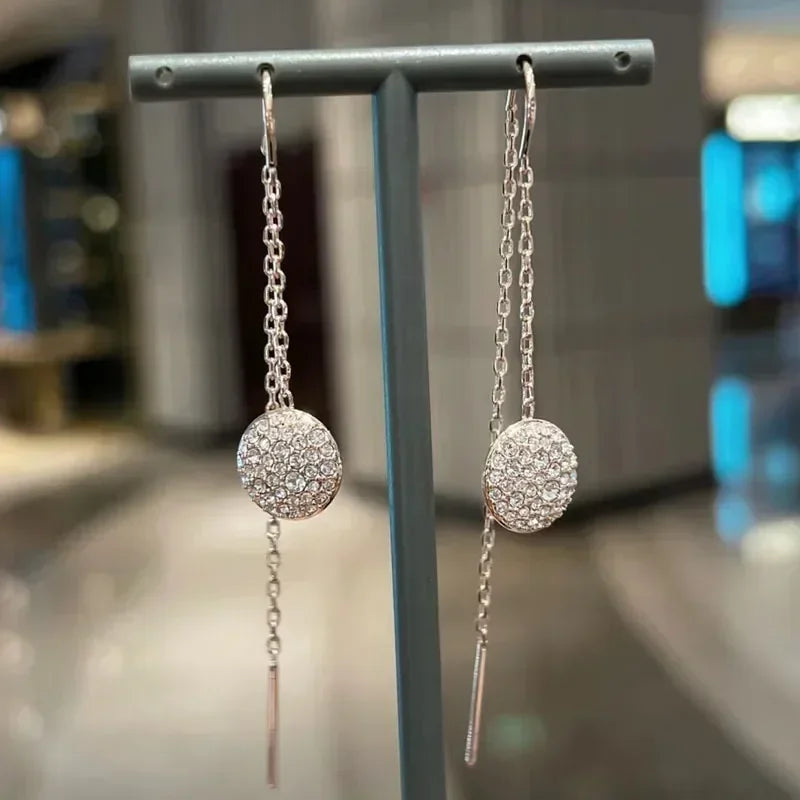 Original 2025 New Luxury Stainless Steel Simple Fine Jewelry for Women Round Necklace Bracelet Earrings Party Accessories