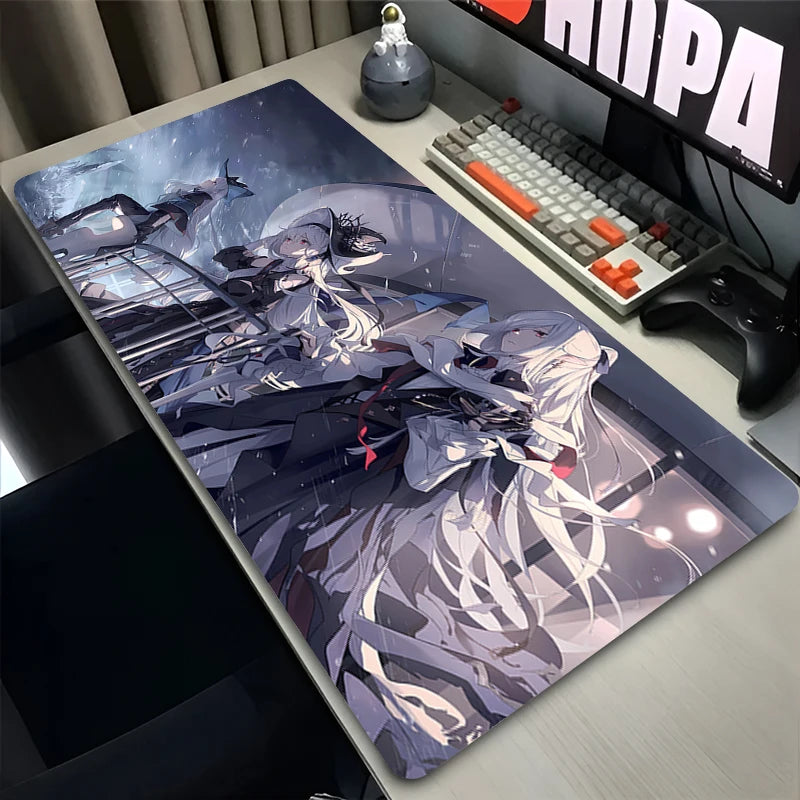 Anime Mouse Pad Gamer Computer Accessories Rubber Desk Mat Arknights XXL Playmat Gaming Office Deskmat Mousepad Large Pc Carpet