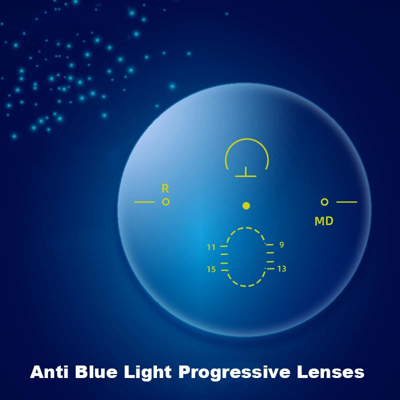 New Free Form Multi-focus Lenses 1.56-1.74 Thin Digital Progressive Prescription Lens MR-8 Anti Blue Light Polarized Sun Glass