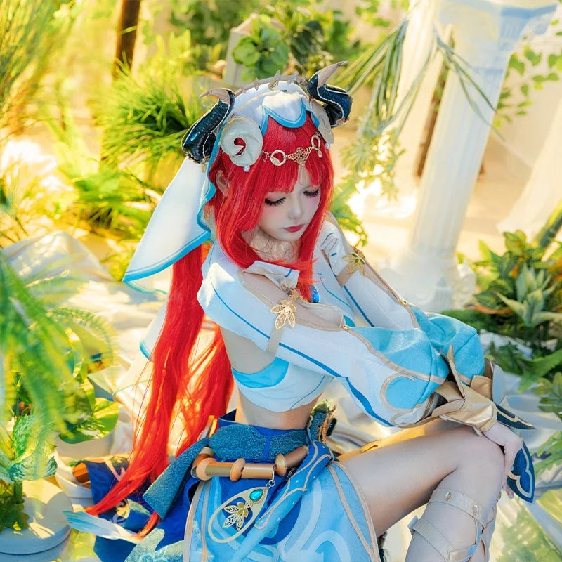 Halloween Carnival Party Dress Role Playing Outfits Nilou Cosplay Costume Headwear Accessories Nilou Cosplay Women 2026