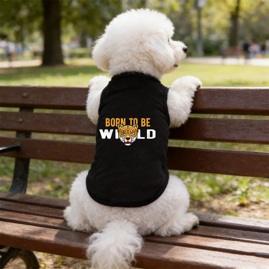 1pc  Fashion Printed Pet T-shirt, Made of Polyester Fiber Material, Suitable for Indoor and Outdoor Leisure, Entertainment