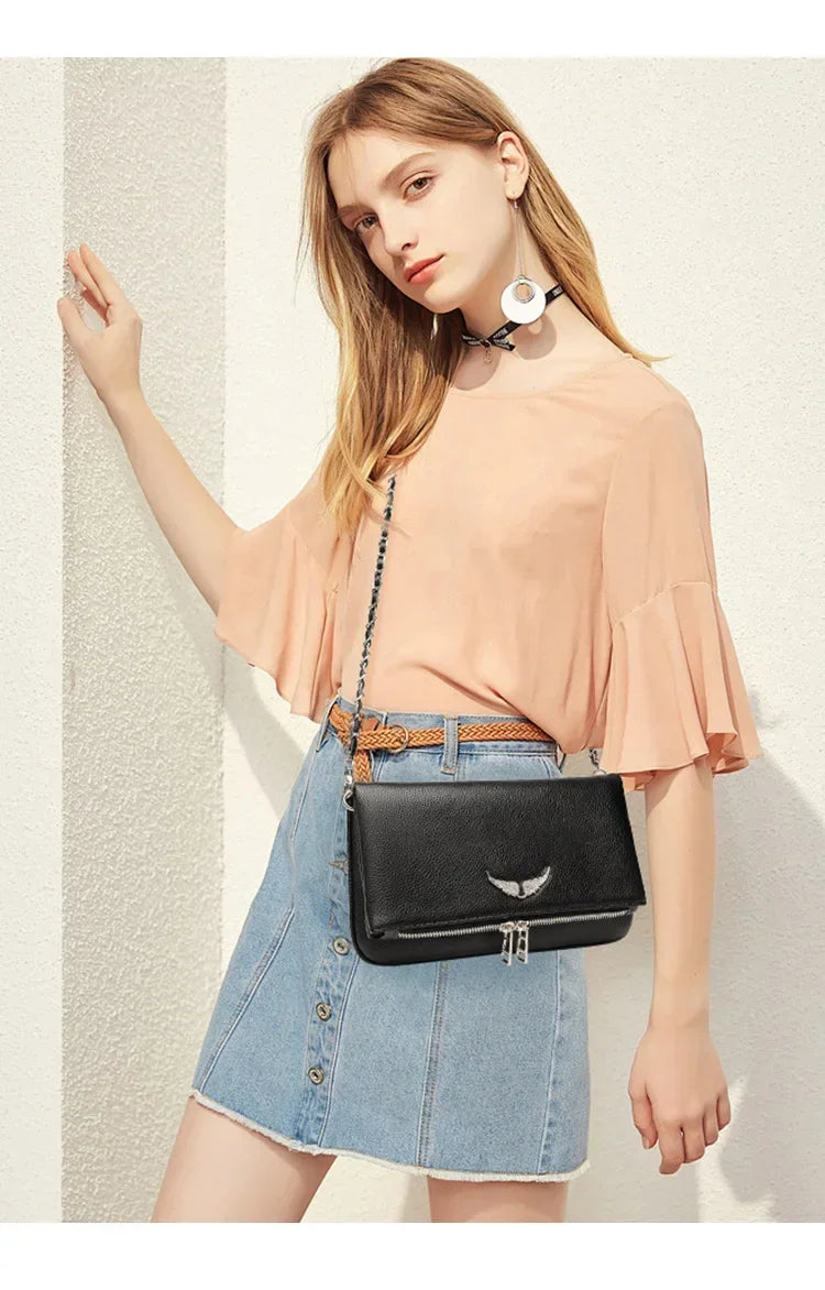 Wing Mini Square Bag for Women, 2026 Fashion Underarm Shoulder & Crossbody Bag, Cute Small Purse, Versatile Chic Handbag