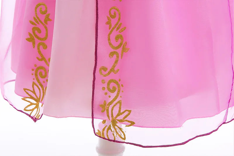 Halloween Girls Costume Kids Tangled Rapunzel Dress Kids Fantasy Princess Cosplay Dress Child Carnival Birthday Party Fancy Sets