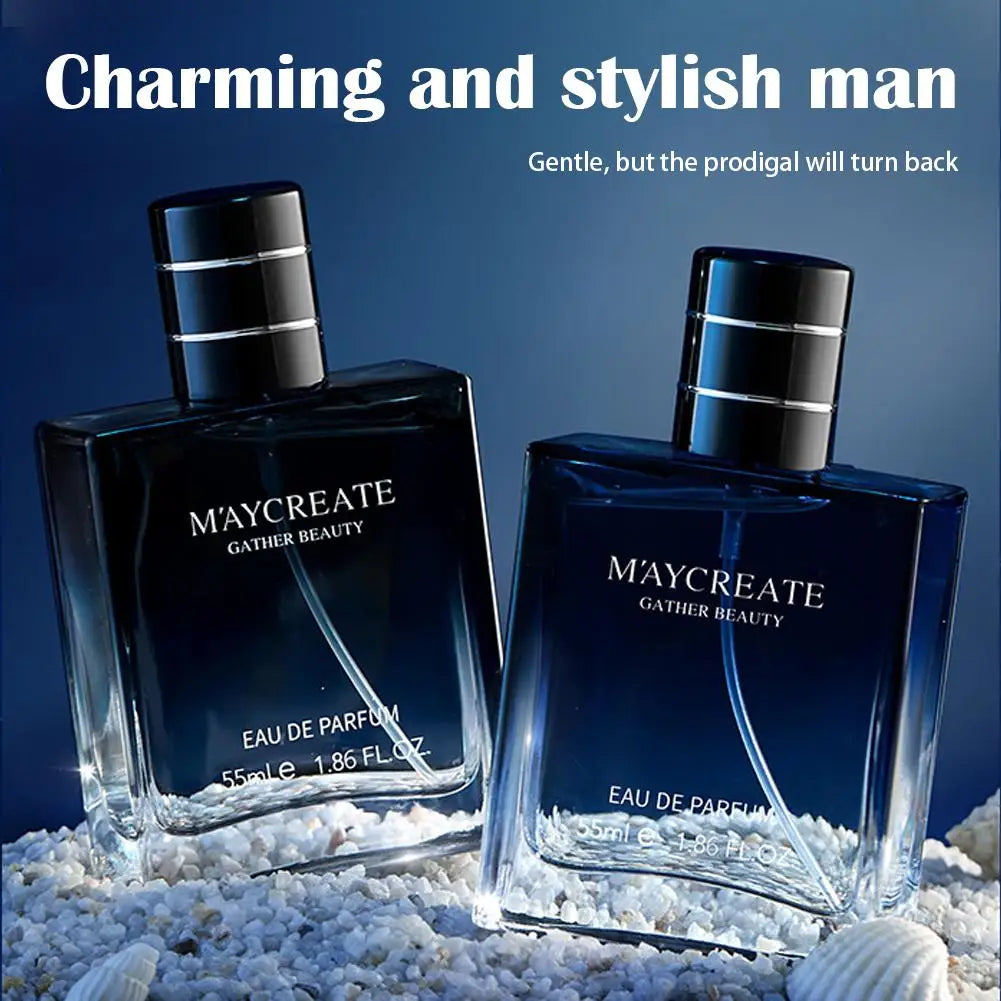 55ml Men's Cologne Perfume Spray Gu Long, Woody Long-lasting Fresh Charm Light Fragrance Floral Fragrance