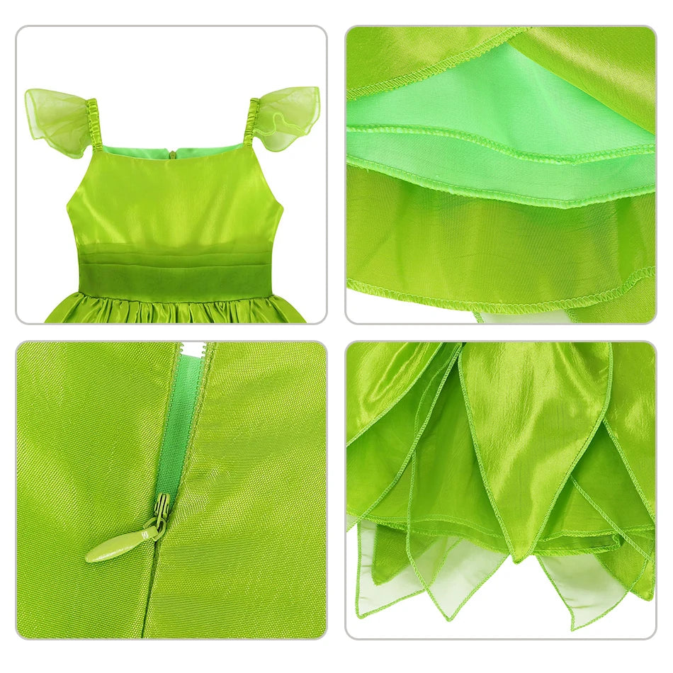 Halloween Birthday Carnival Princess Costume Dress Elsa Anna Snow White Aurora Moana Rapunzel Mermaid Belle for Girls 2-8Y