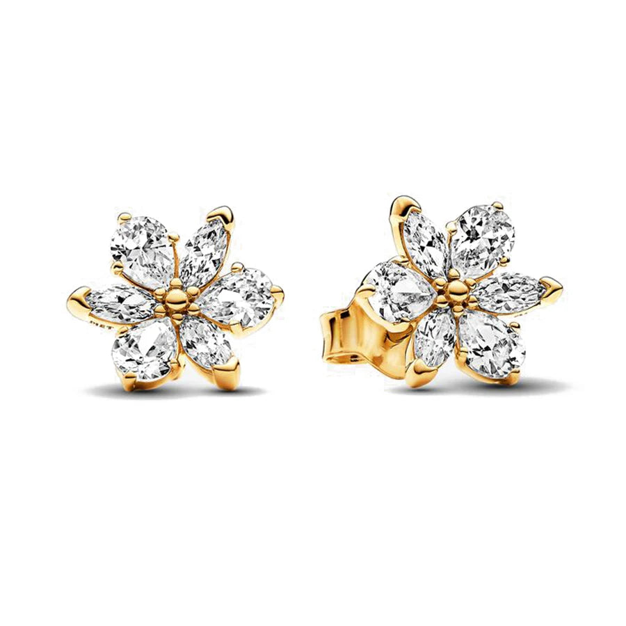 925 Silver Stud Earrings Hoop Earrings For Women Rose Flower Strawberry Butterfly Daisy Earrings Set Fashion Jewelry Gift