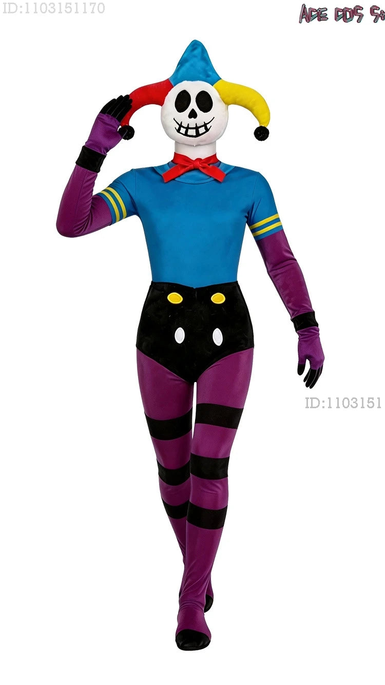 The Cosplay Prototype Costume Hat Horror Game Roleplay Jumpsuit 110-190 Scary Evil Halloween Outfits Clown Monster Zentai