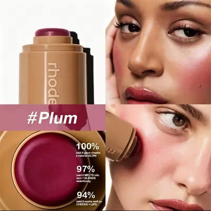 Rhode Skin Pocket Blush Stick Lip Cheek Hydrating Stick Natural Rouge Powder Blusher Cream Lipstick Cheek Teacup Candy Color