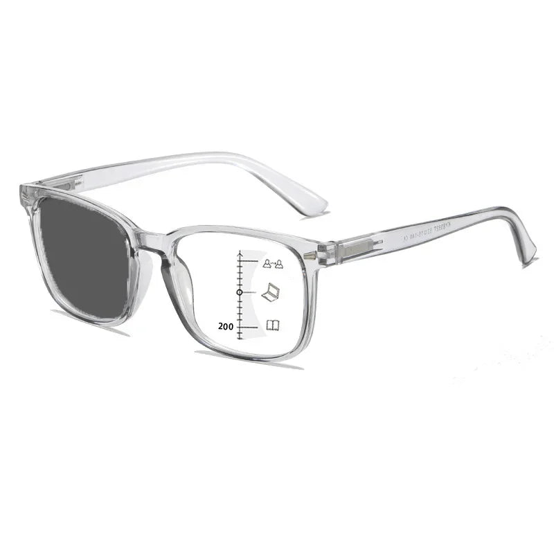 Intelligent Color Changing Near Far Sight Glasses High Definition Eye Protection Photochromic Goggle Uinsex Multifocal Eyeglass