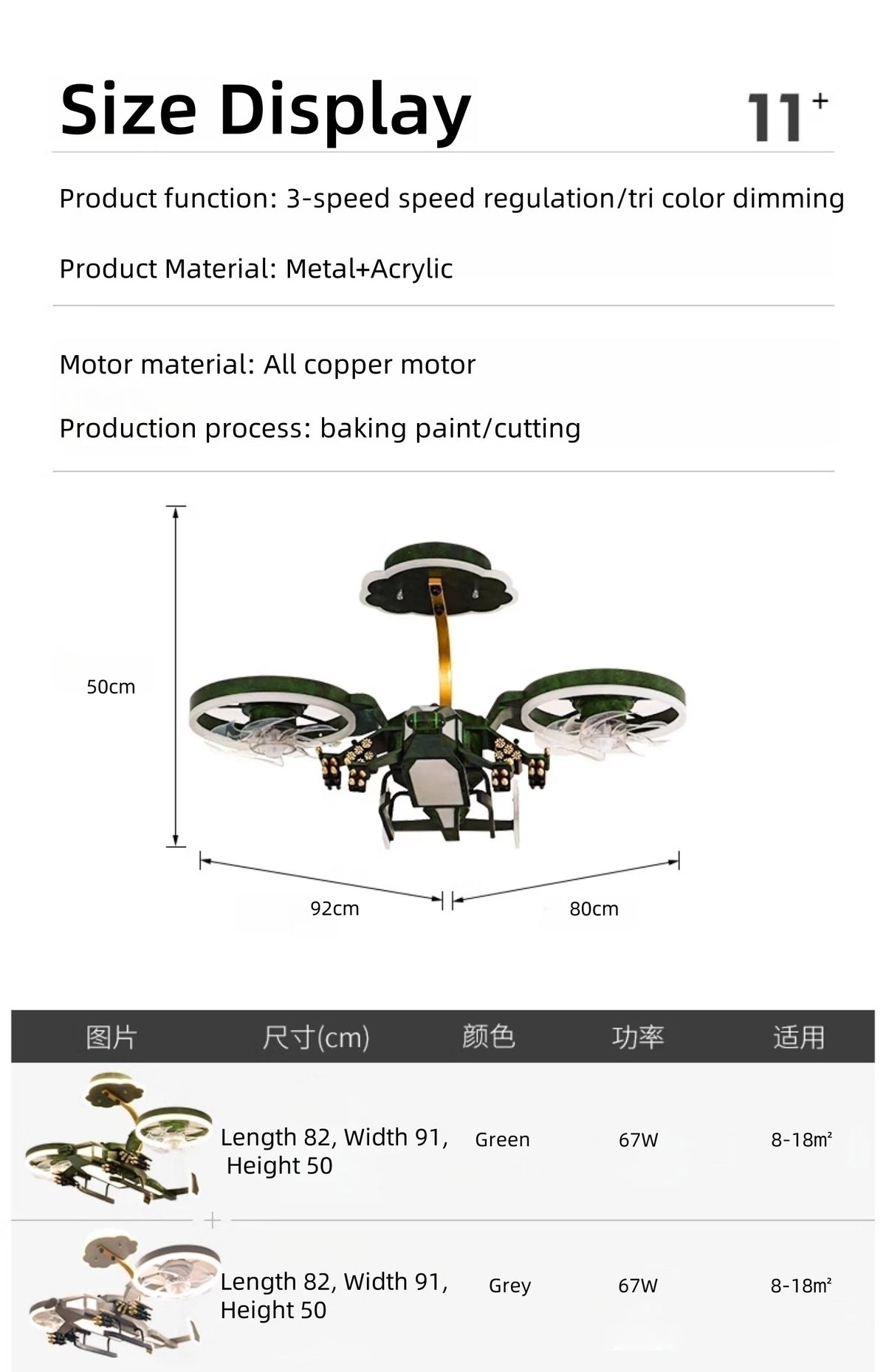 Kids Plane Ceiling Fan With Lights For Bedroom Study Kindergarten Children's Room Decoration Led Lighting Lustre Chandelier Lamp