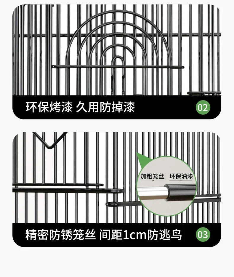 Hut Feeder Nest Bird Cage Parrot Carrier Breeding Villa Home Bird Cage Pigeon Luxury Oiseaux Accessoires Products Pet