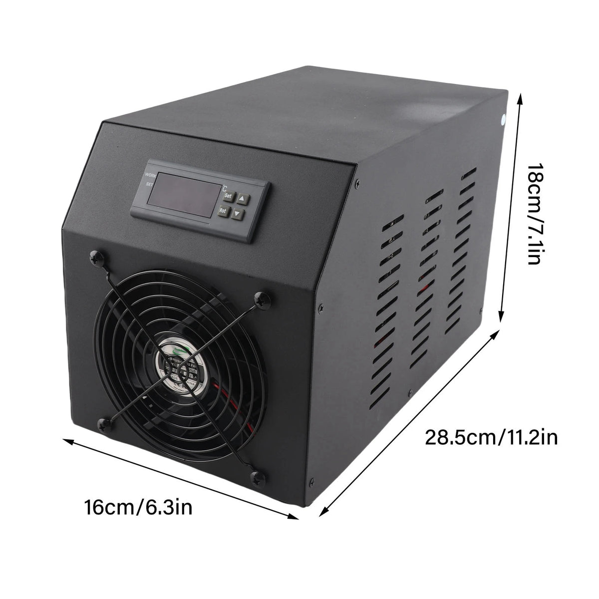 1/4 HP Water Chiller Chiller Adopts R134A Refrigerant Rapid Cooling Heat Which Has No Pollution In Circulating 16 Gal Chiller