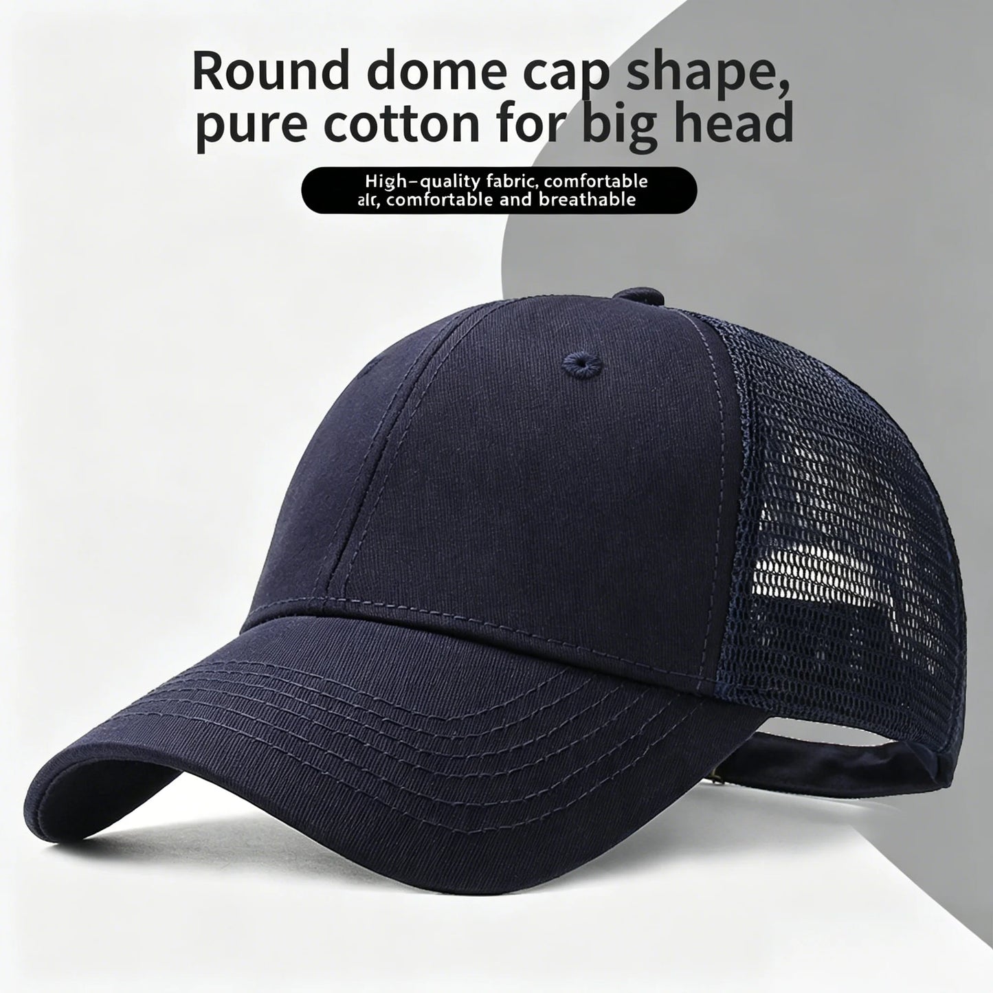 Unisex 8 Lines On The Brim Of The Hat Baseball Net Caps Spring and Summer Outdoor Adjustable Casual Hats Sunscreen Hat