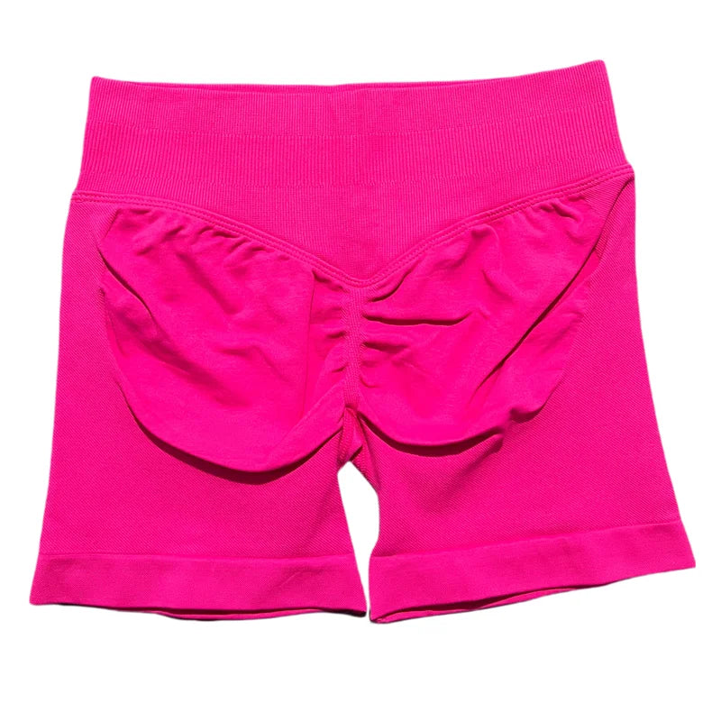 HISTELLO Sports Shorts 4.5‘’ High Waist Women Yoga Workout Shorts Seamless Leggings Stretch Fitness Sweatpants Gym Short
