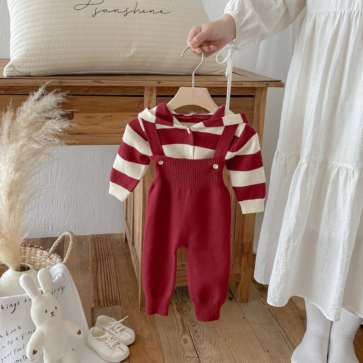 Autumn New Baby Clothing Set Infant Boys Knit Cardigans And Solid Cardigans 2PCs Sweater Suit