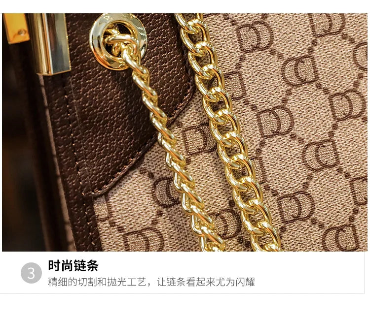 Fashionable Diaper Bag Trendy Crossbody Handbag For Business Women Elegant Leather Classic Designer Paris Style Large Capacity