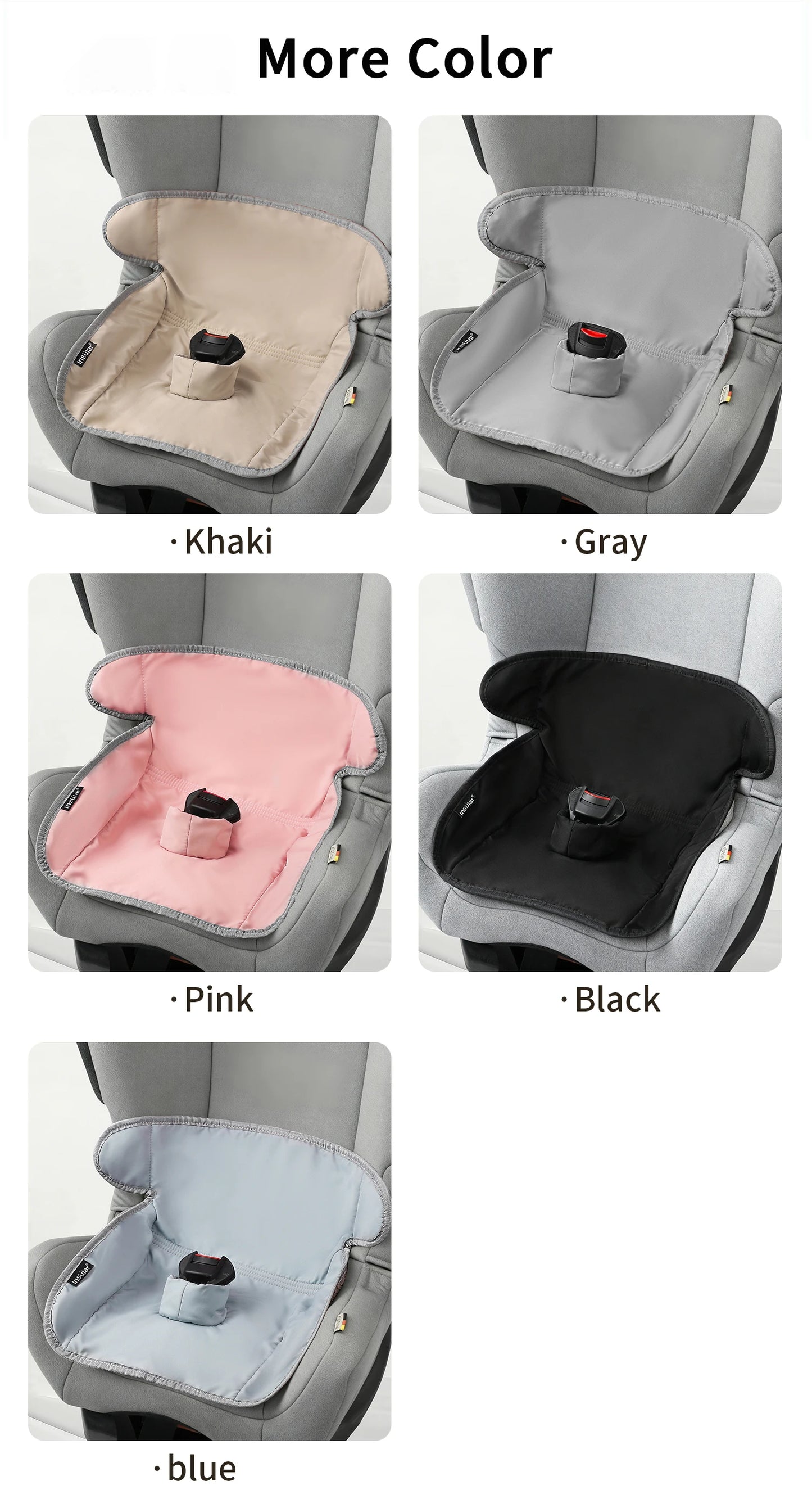 Safety Non-Slip Seat Protective Mat 3Layer Waterproof Stroller Cushion Skin-friendly Child Car Seat Multi-functional Diaper Pad