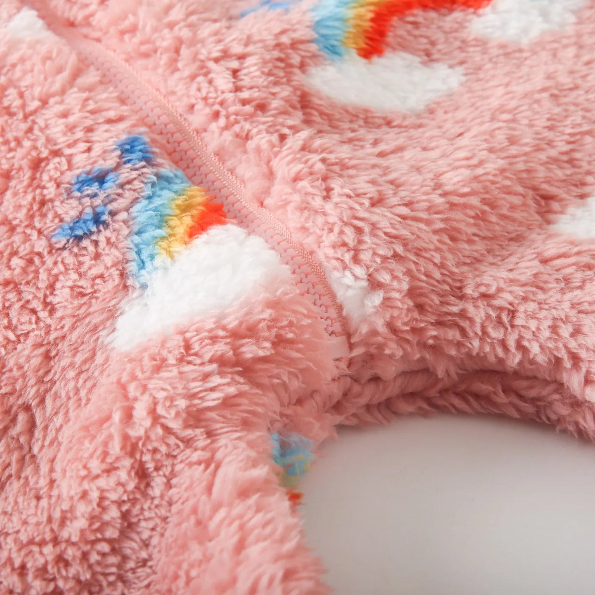 Cute Winter Warm Long Sleeve Fleece Thickened Toddler Girls Jumpsuits Zippper