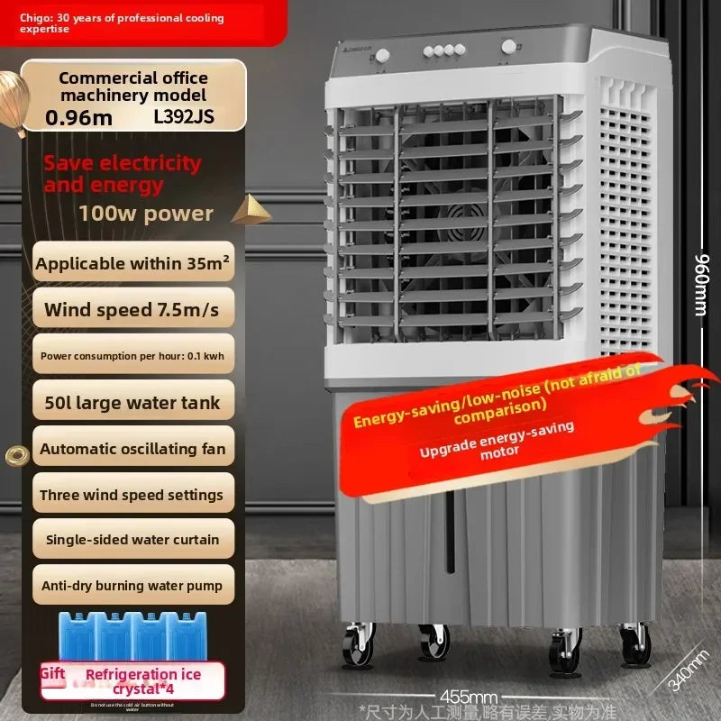 Chigo Air Cooling Fan with Ice Box Powerful Cooling for Hot Summer Days LYH