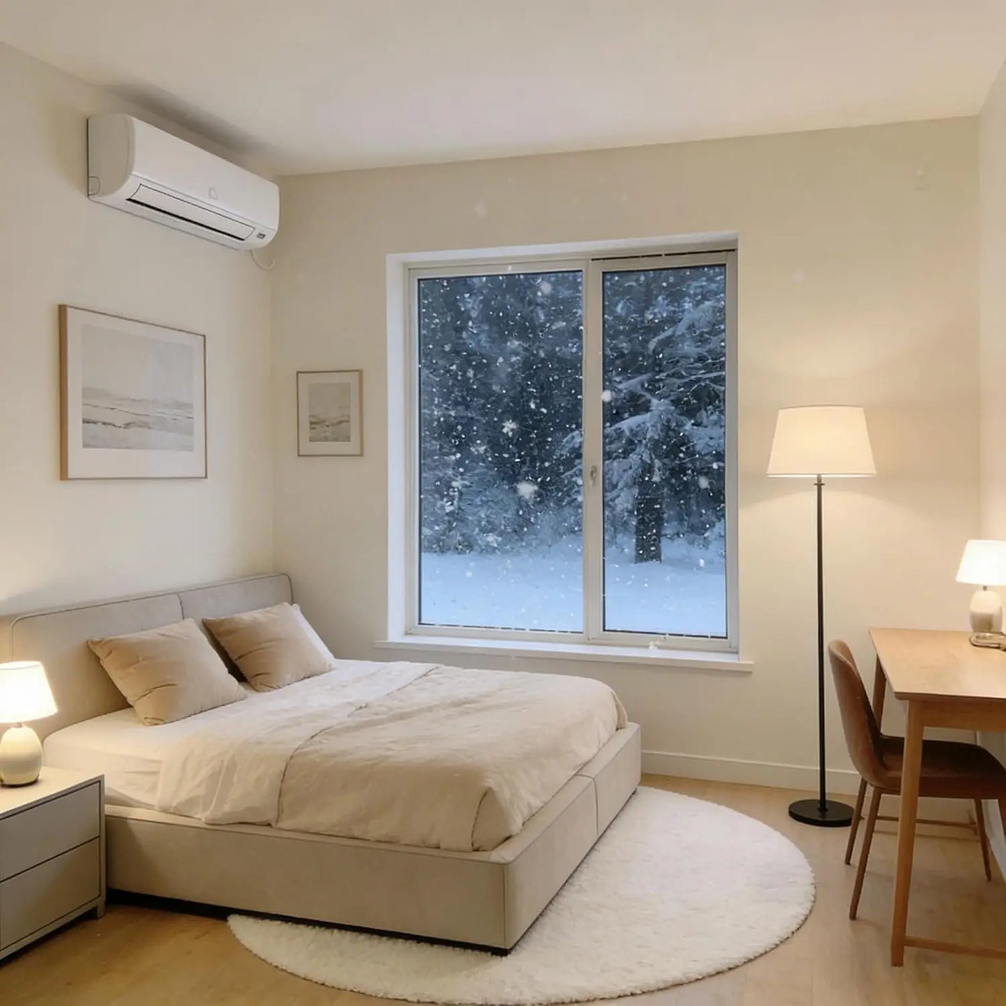 11500 BTU Mini Split AC/Heating System, 115V WIFI Enabled Energy Efficient Mini Split Unit,Wall-Mounted Split Air, Customized