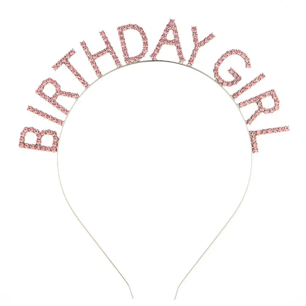 Fashion Metal Alloy Women Hair Hoop Birthday Girl Headband Birthday Party Tiara Princess Crown