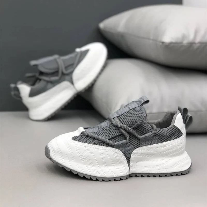 Chunky Sneakers Men Designer Cover Bottom Board Shoes Fashion Casual Leather Fabric Breathable Increased Internal Platform Shoes