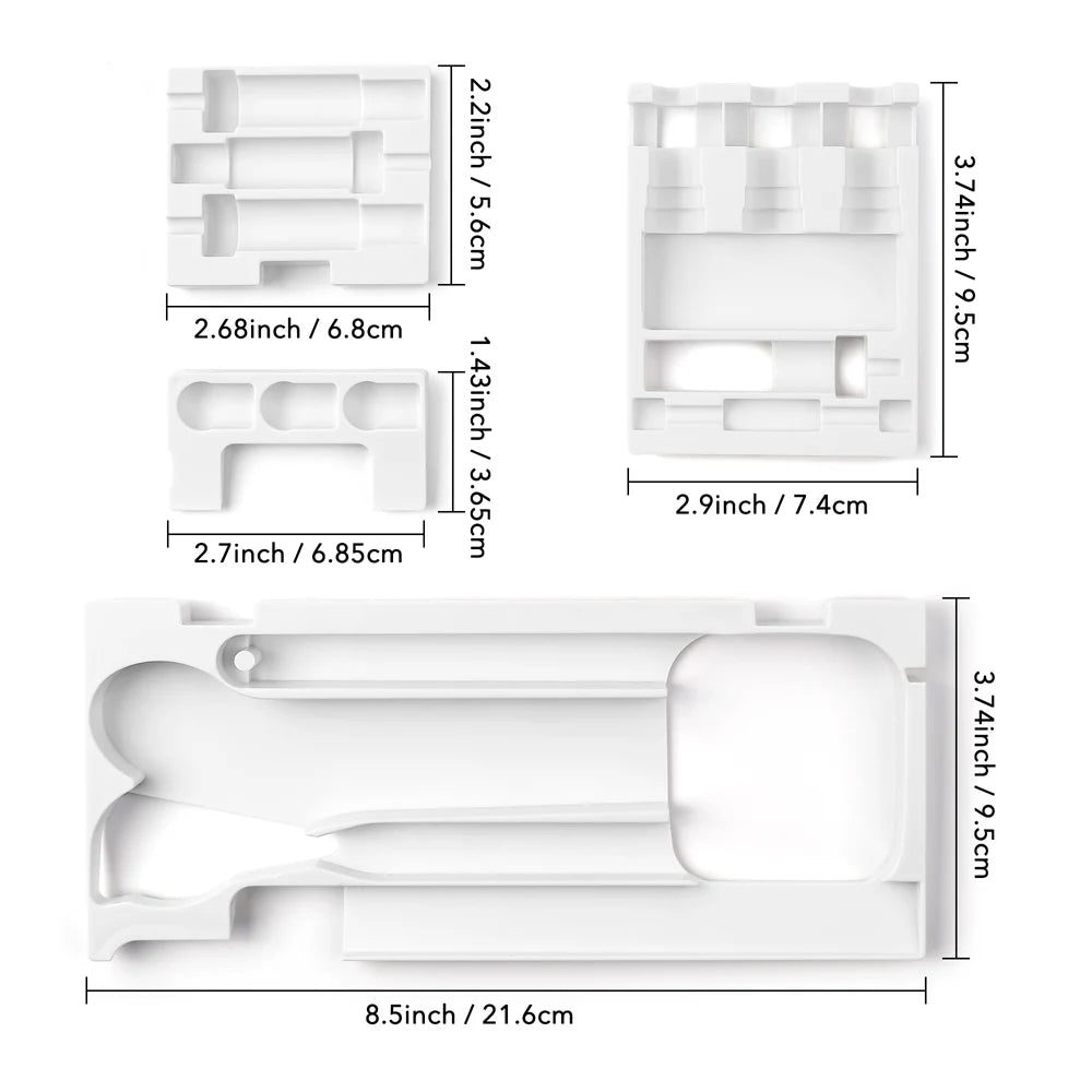 4pcs/Set Tools Storage Inserts for Cricut Maker 3 & Maker Weeding Tools Kit Tray Blades Housing Tip Accessories Organizer