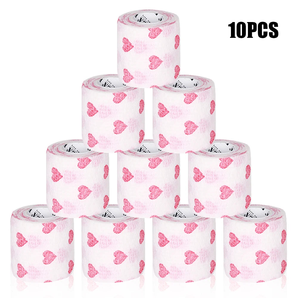 16/10/3PCS Tattoo Grip Bandage Colorful Self Adhesive Wrap 5cm X 4.5m Non Slip Handle Tape Tattoo Machine Grip Cover Supplies
