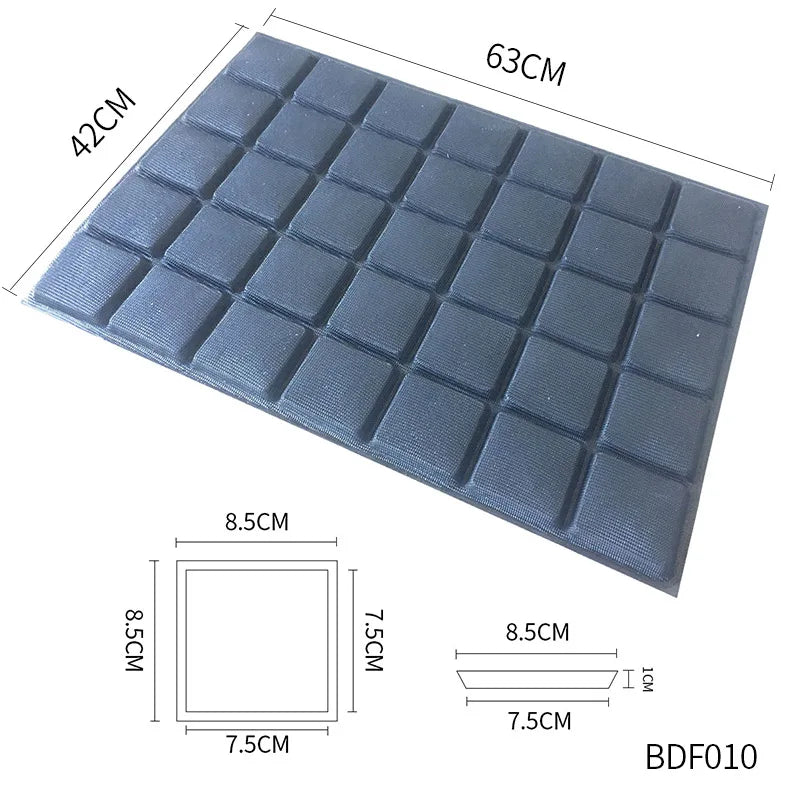 Bluedrop Food Grade Silicone Bread Form Coated Fiberglass Molds Perforated Baking Sheets for Kitchen Commercial Size