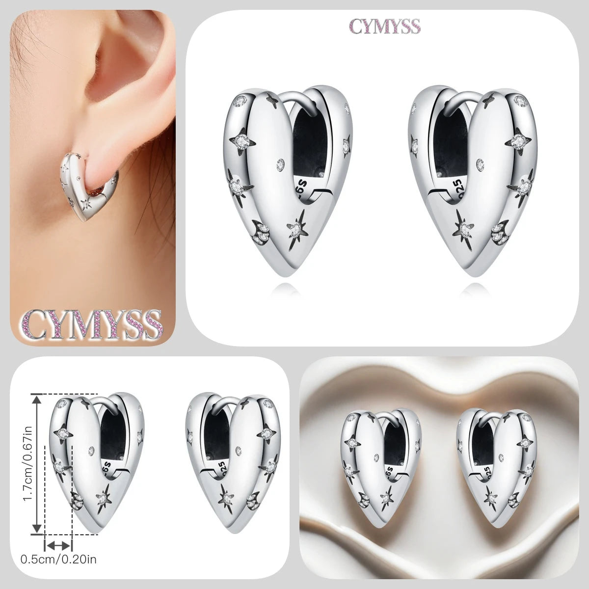 925 Sterling Silver Needle Iris Flower Hoop Earrings for Women Original Elegant Versatile Jewelry Birthday Party Fine Gift 2026