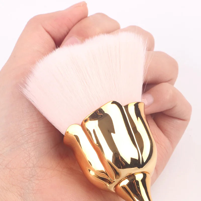 Flower Rose Nail Art Brush Remove Nail Dust Brushes Acrylic UV Gel Polish Powder Cleaning Tool Beauty Makeup Brushes