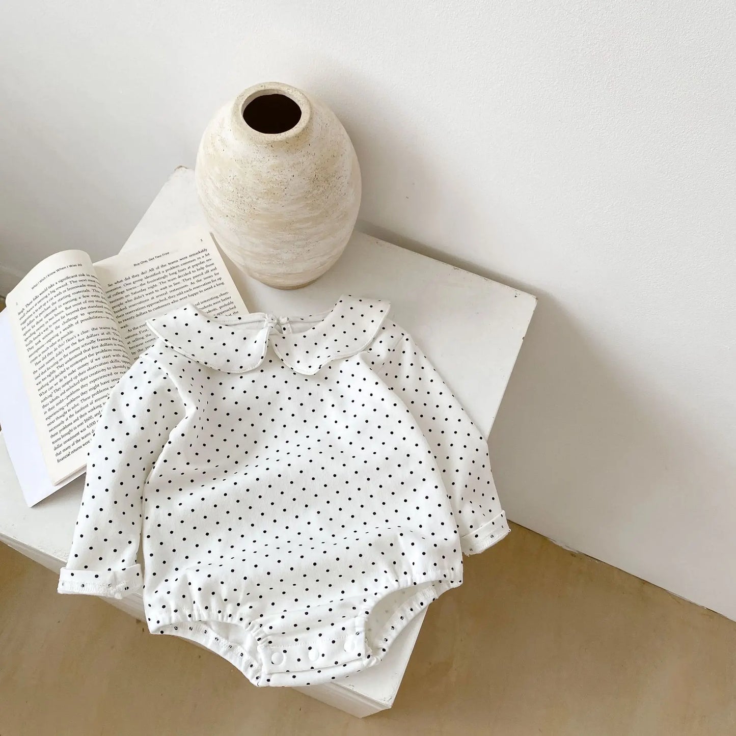 Insautumn baby baby collar bottoming romper clothes baby children Long Sleeve romper cotton fabric is soft and comfortable