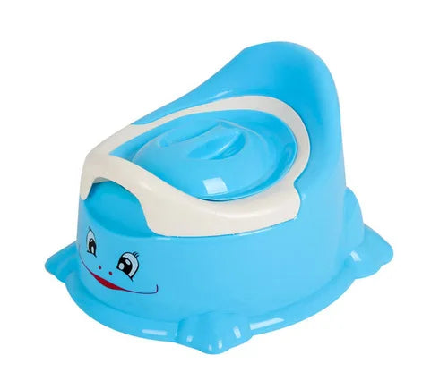 Children's Toilet Baby Potty Urinal Cartoon Cows Design Portable Toilet Seat with Cover Toddler Kids Potty Training Seat
