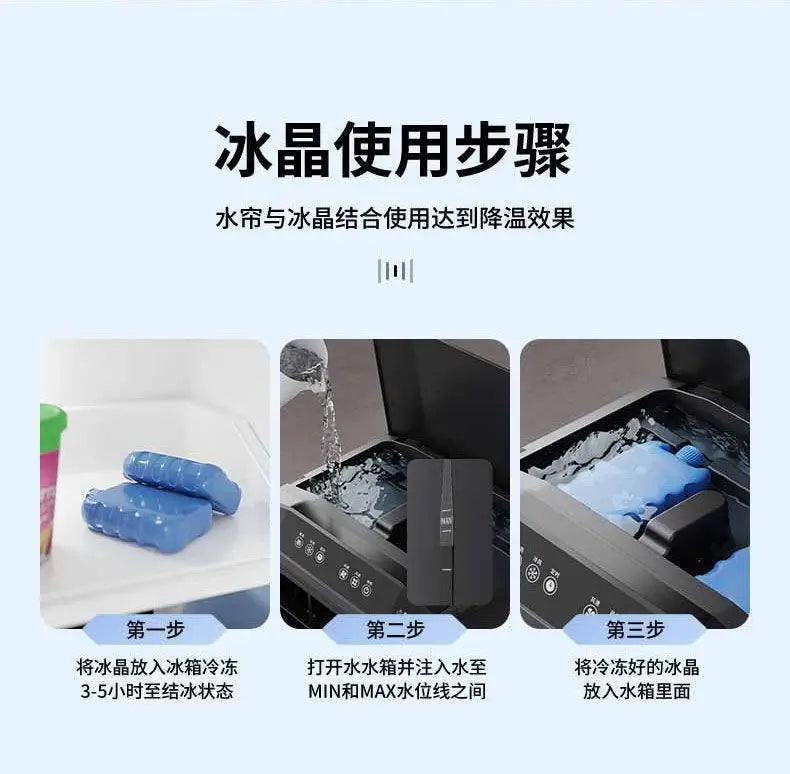 Floor Mobile Household Water Cooled Air Conditioning Fan Mobile Air Cooler Commercial Large Industrial 60L Air Conditioning Fan