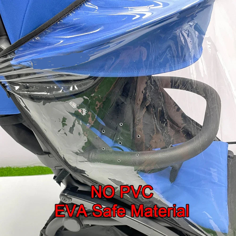 MomTan® Baby Stroller Accessories Compatible With Babyzen YOYO2 YOYO 3, Stroller Bumper &15 CM Foot Board & Rain Cover For YOYO