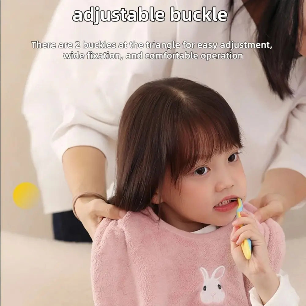 New Soft Baby Bibs Adjustable Snaps Water Absorbent Children's Washcloth Skin Friendly Toddler Face Towel for Feeding Eating