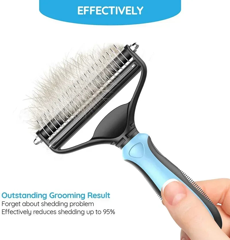 Pet Grooming Comb Cat Grooming Knot Opener Fine Toothed Hair Brush Dog Hair Removal Comb
