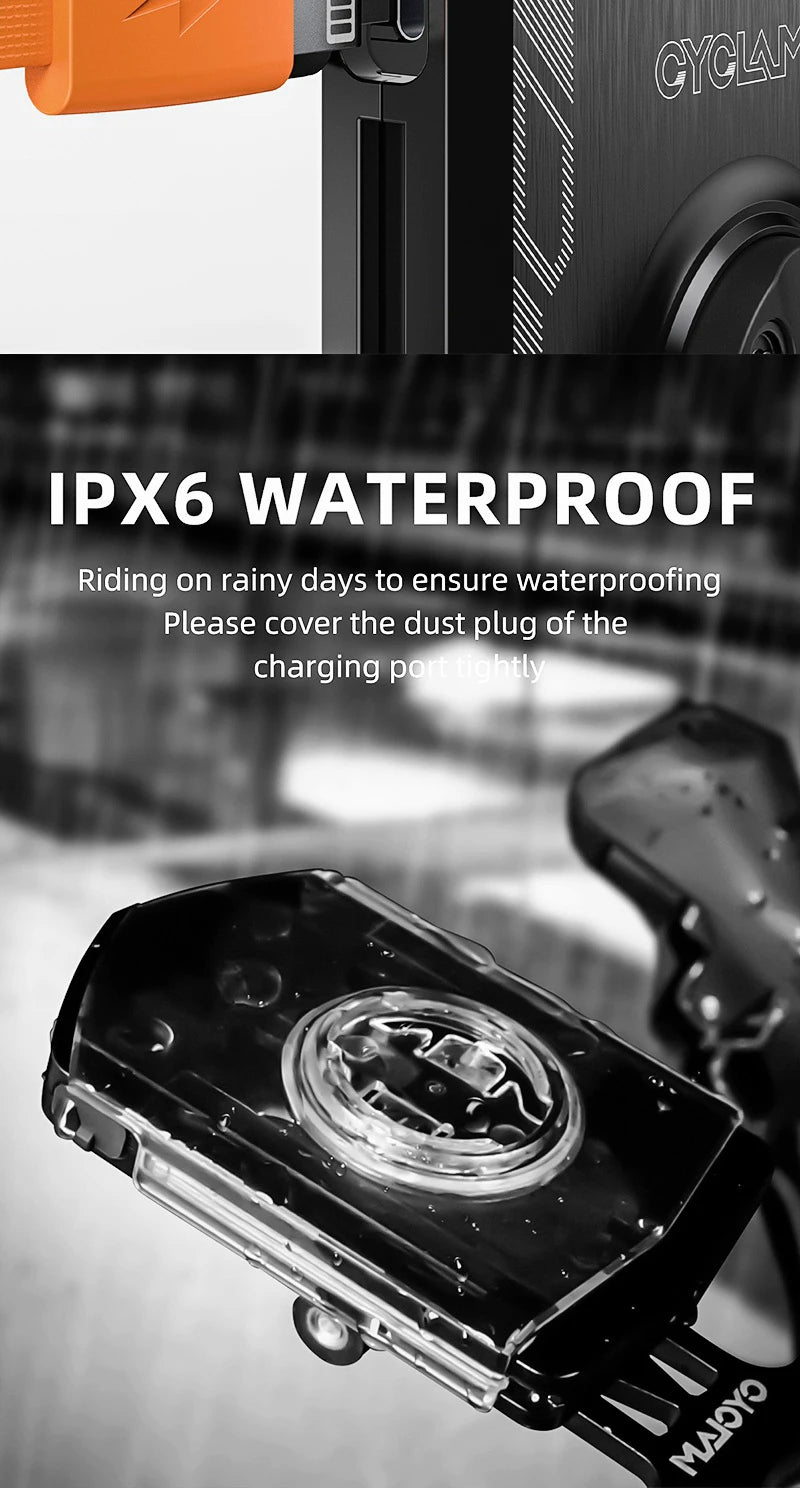 CYCLAMI RVL01 Bicycle Headlight Daytime  Front Light 5000mAh Bike Safety Visibility Cycling Light for Garmin XOSS IGS Charging