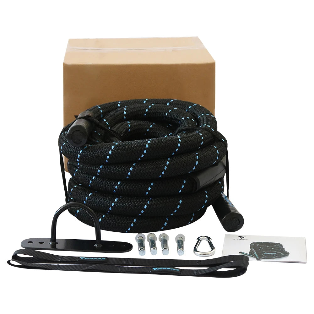 Battle Rope 38MM*3M 9M 12M 15M Length Fitness Polyester Heavy Jump Skip for Home Gym Body Workout Core Strength Training Muscle