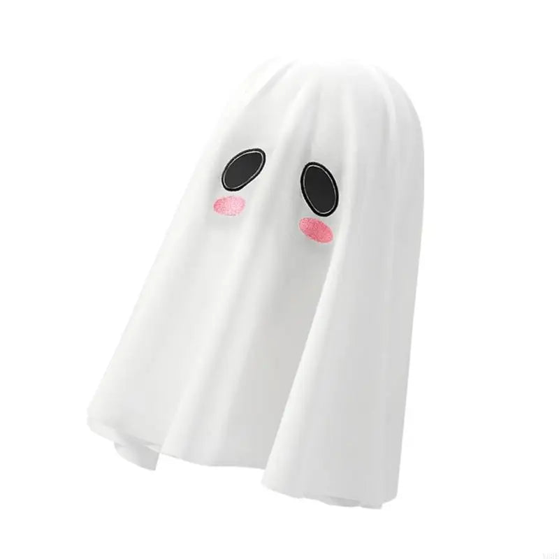 Ghostly Hooded Halloween Costume Accessory With 42cm Flowing Design And Breathable Polyester Spandex Blend For Haunted Y08E