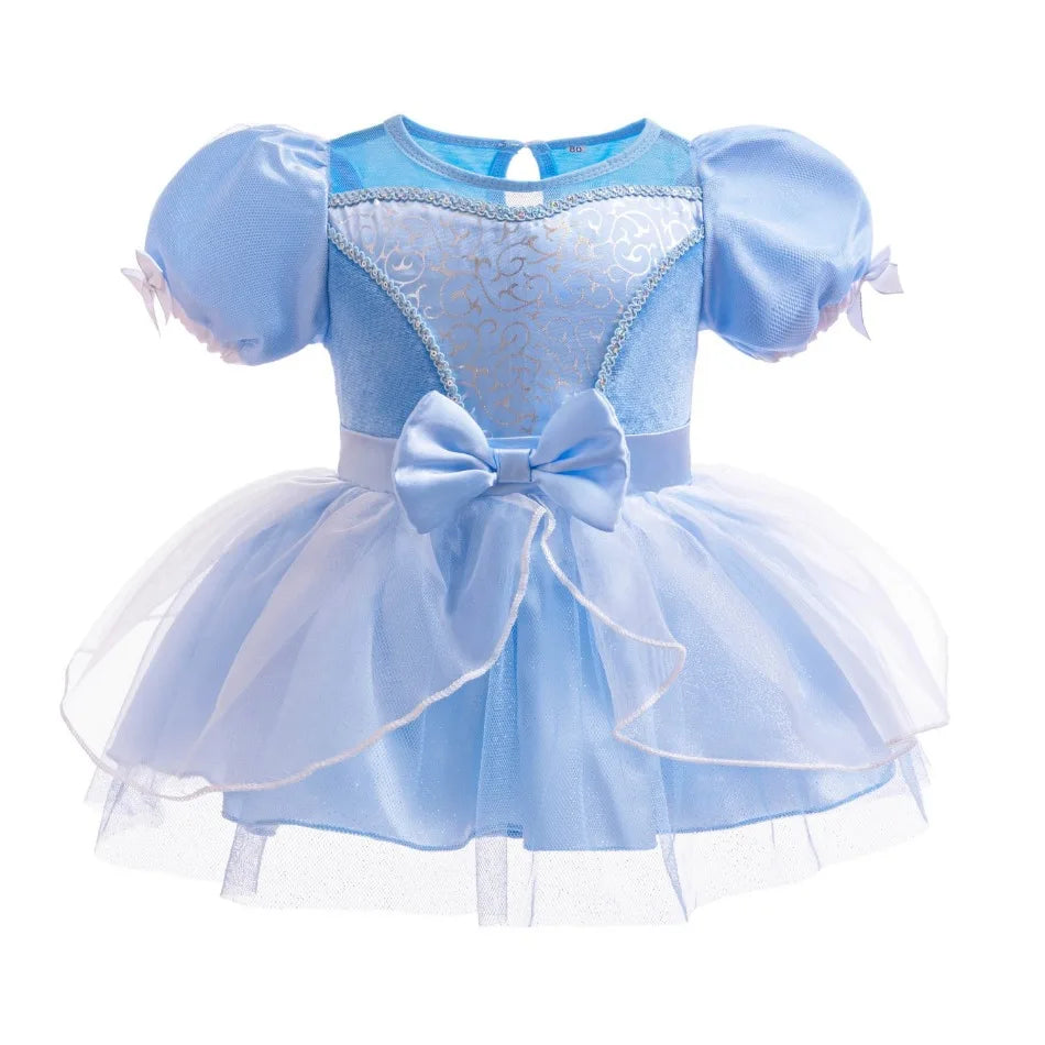 Baby Girls Princess Sofia Outfit Anna Elza Infant Baby Tutu Dress Kids Girls Costume Romper Aurora Belle Clothes Costumes Dress