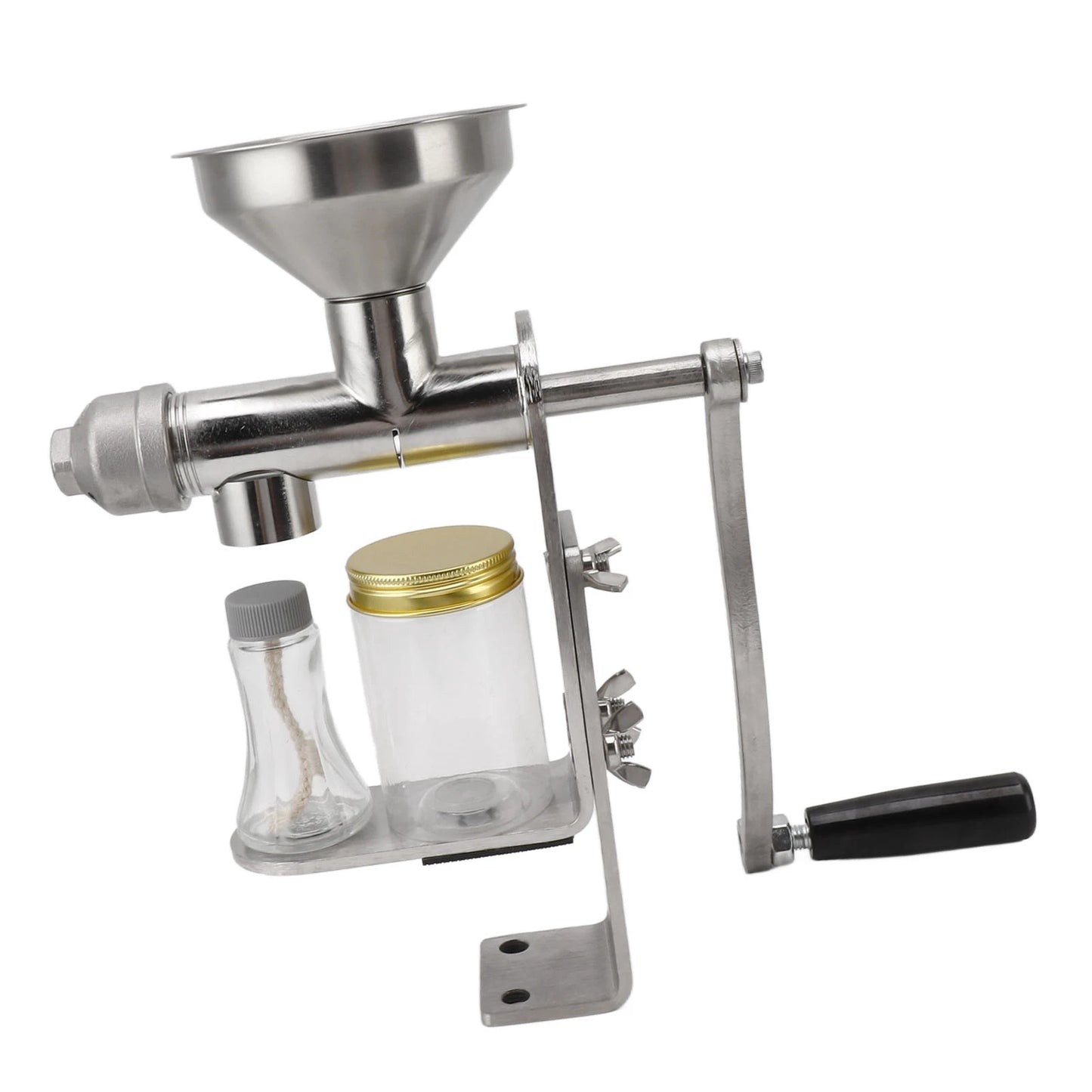Oil Extractor Machine Oil Press Machine Hot Cold Press Stainless Steel Efficient Easy To Clean Manual for Kitchen